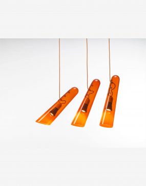 Lustra de interior Flutes orange